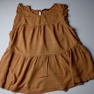 American Eagle Short Sleeve Peasant Top